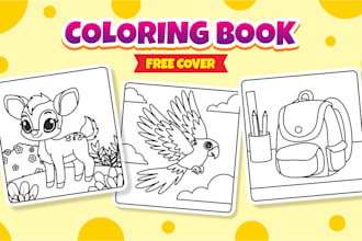 draw bold and easy coloring book pages for kids and adults