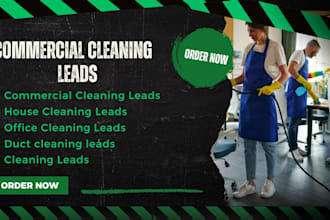 commercial cleaning leads generation house cleaning leads