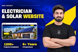 design an electrician, electrical contractor or solar company website