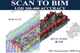 convert point cloud scan to 3d bim model using revit