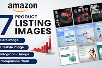 design amazon infographics, product listing and listing design