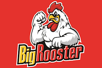 design a professional rooster logo your business