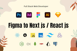 convert figma to next js or react js website