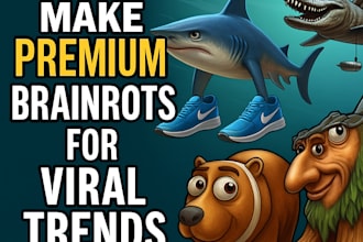 make premium brainrot photos for viral instagram reels