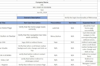 do QA manual testing and review on your website