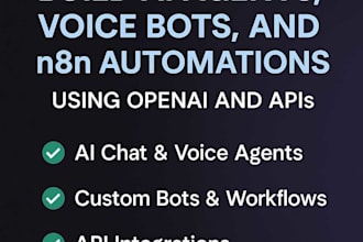 create ai workflows, ai chat bots, and voice agents with n8n and automation tool