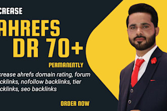 increase ahrefs domain rating with forum, nofollow, and tier SEO backlinks