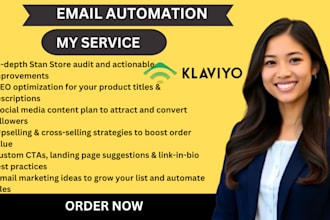 do email marketing automation klaviyo flows blast email campaign autoresponder