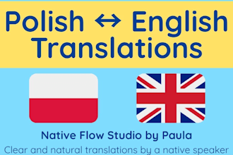 translate english and polish texts naturally and accurately