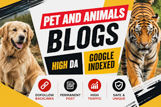 do high da animals and pets guest post with do follow pet backlinks
