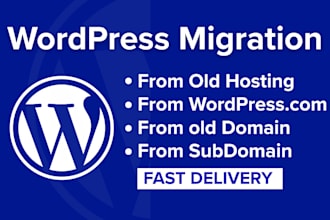 do wordpress migration and website transfer