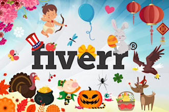 make a holiday themed makeover to your logo or banner