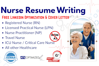 write healthcare resume, nurse, caretaker, and doctor resume