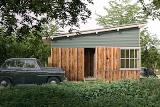 create photorealistic exterior architectural renderings