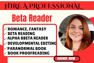 beta or alpha read romance fiction dark horror fantasy paranormal ya adult novel