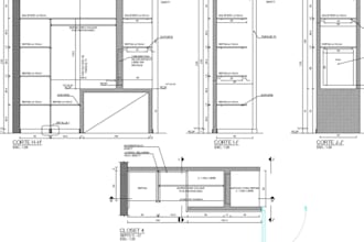 do shop drawings kitchen drawings sections elevations for interior design