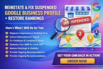 reinstate and fix suspended google business profile gmb ranking restore