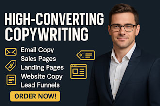 write effective email copy, sales copy lead copy website copywriting of any kind
