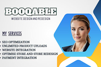 build a professional booqable rental website with SEO optimization