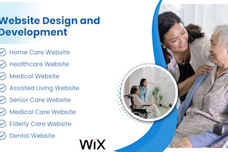 design homecare, healthcare, medical, elderly care website