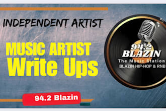 write and publish a compelling music article write up
