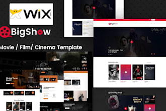 design wix actor theater cinema film website streaming influencer website