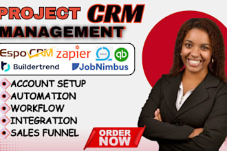 do espocrm buildertrend automation jobnimbus agile quickbook zapier integration