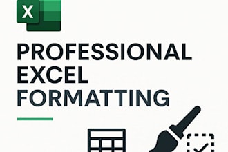 do professional excel formatting and data cleanup