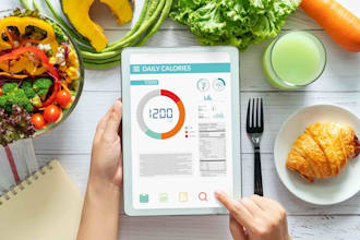 develop calories tracking app, nutrition tracking app, health fitness app