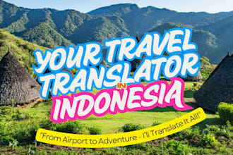 be your translator while traveling across indonesia