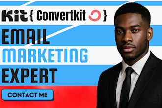 setup convertkit account design convertkit newsletter template kit landing page