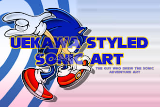 draw uekawa sonic drawings