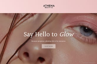 skincare, skincare website, shopify store, esthetician beauty website cosmestic