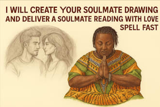 create your soulmate drawing and deliver a soulmate reading with love spell fast