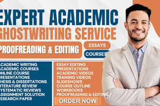 expert academic writing service, academic research, proofreading, video courses