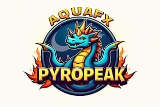 design hydra dragon mascot logo with express delivery