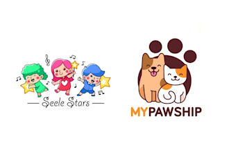 make modern baby shop, kids store or goods  children logo design  for you