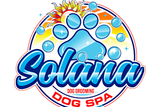 design modern pet, dog grooming logo for your store