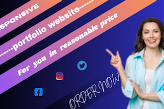 build a professional portfolio website, front pages,profitable business websites