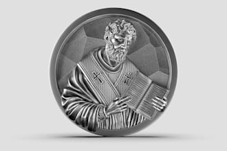 sculpt 3d bas relief for 3d printing architecture bas relief 3d coin modeling