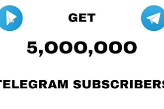 promote telegram, grow telegram subscribers, telegram promotion to 5m users