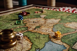 create fantasy, retro and vintage maps for board games