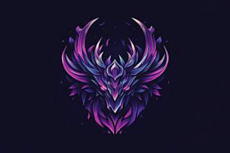 hand paint fantasy logo