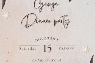 design beautiful invitation cards for any event