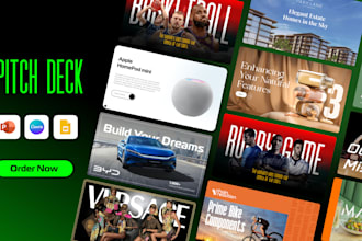 design or redesign pitch deck, powerpoint and canva presentations