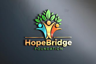 design 3d logo for community, welfare, charity and nonprofit