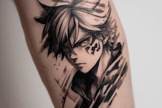 make anime tattoo design