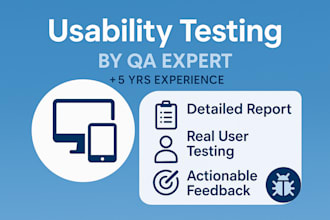 test your website or app for bugs and usability