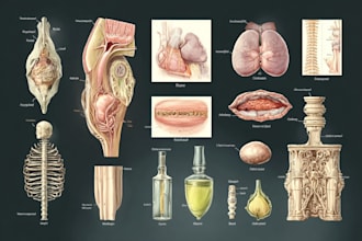 sketch realistic professional medical illustrations