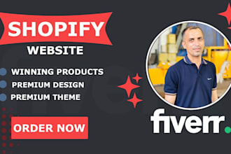build shopify dropshipping website or shopify store